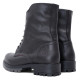Botines planos Coronel Tapioca marrones de piel con cordones, cremallera lateral y lengüeta alta - Querol online