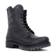 Botines planos Coronel Tapioca marrones de piel con cordones, cremallera lateral y lengüeta alta - Querol online