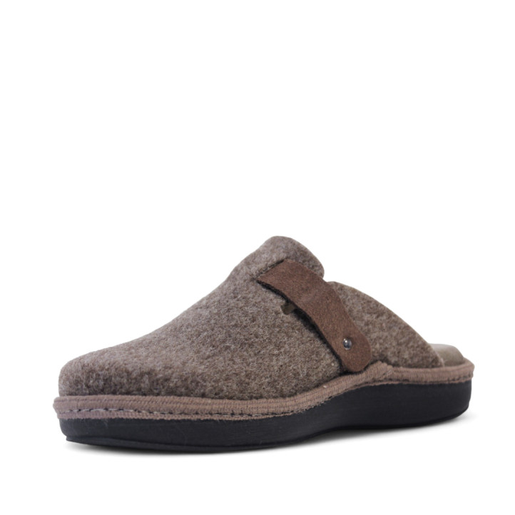 Zapatillas casa Salvi león elfo tabaco marrones - Querol online