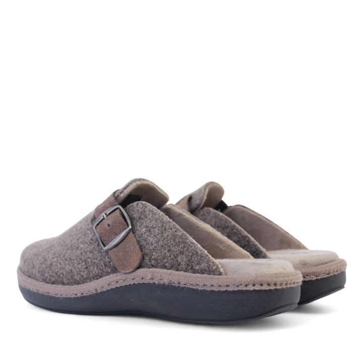Zapatillas casa Salvi león elfo tabaco marrones - Querol online
