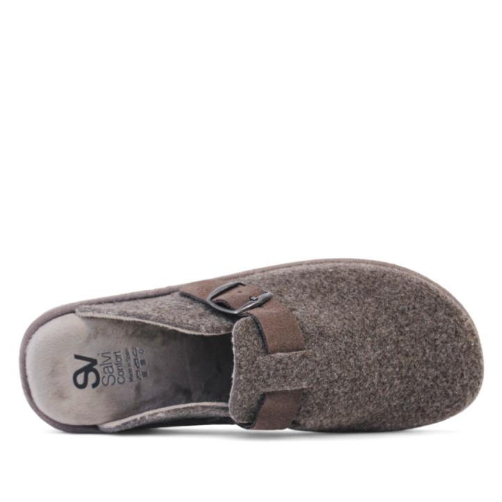 Zapatillas casa Salvi león elfo tabaco marrones - Querol online