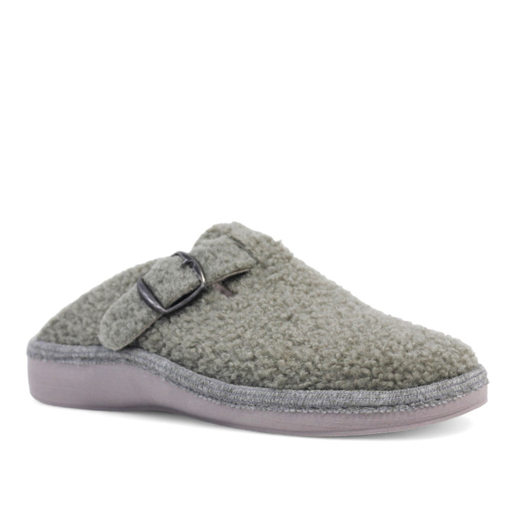 Zapatillas casa Salvi madrid teddy kaki - Querol online