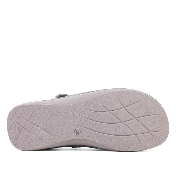 Zapatillas casa Salvi madrid teddy kaki - Querol online