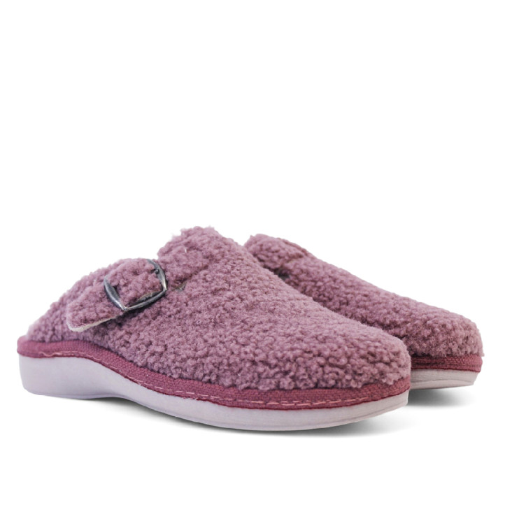 Zapatillas casa Salvi madrid teddy malva - Querol online