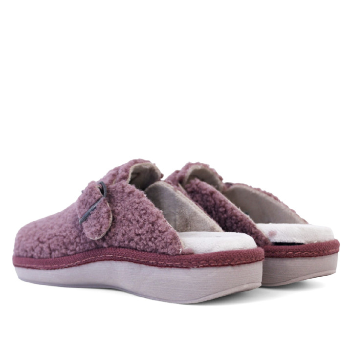 Zapatillas casa Salvi madrid teddy malva - Querol online