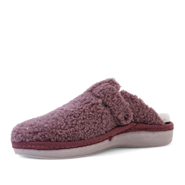 Zapatillas casa Salvi madrid teddy malva - Querol online