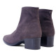Botines tacón Miss Elastic marrón chocolate de lycra efecto calcetín - Querol online