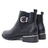 Botins plans Owel nantes negres amb detalls metalitzats