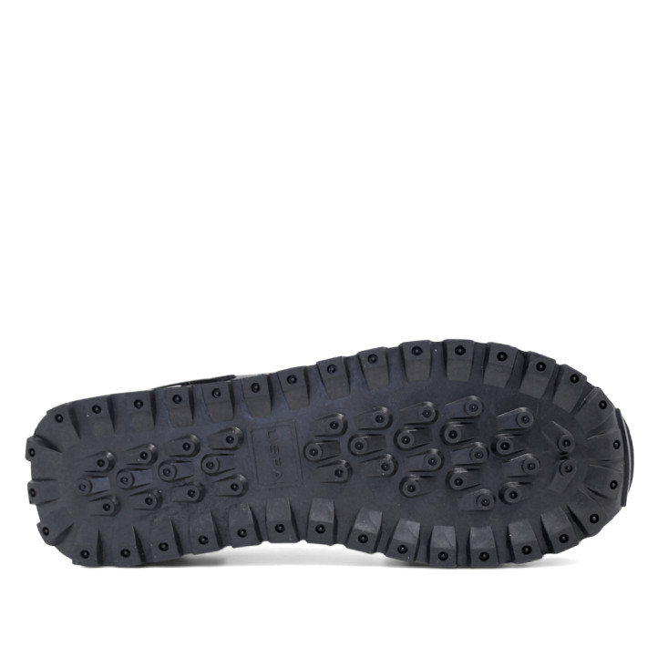 Zapatillas deportivas U.S. POLO ASSN. aron negras con detalles grises y diferentes texturas - Querol online