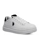 Zapatillas deportivas U.S. POLO ASSN. cody blancas con detalles azules - Querol online