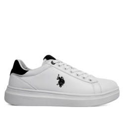 Zapatillas deportivas U.S. POLO ASSN. cody blancas con detalles azules - Querol online