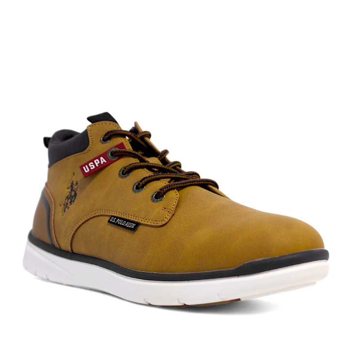 Botines U.S. POLO ASSN. ygor camel con paneles marrones - Querol online
