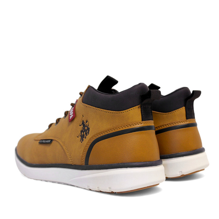 Botines U.S. POLO ASSN. ygor camel con paneles marrones - Querol online