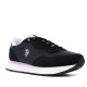 Zapatillas urban U.S. POLO ASSN. kitty negras con detalles rosas - Querol online