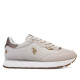 Zapatillas urban U.S. POLO ASSN. kitty beige con detalles bronce - Querol online