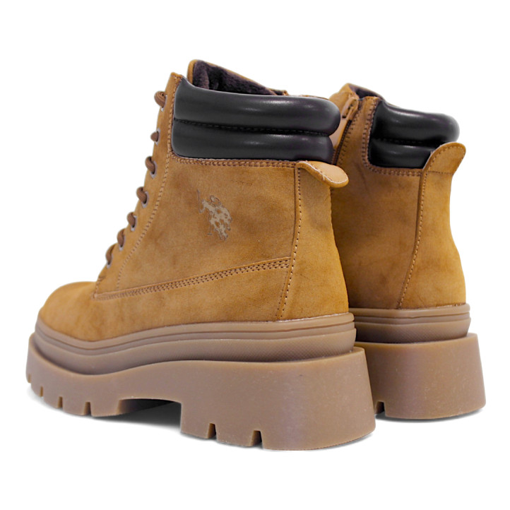 Botines plataforma U.S. POLO ASSN. shona camel con plataforma - Querol online