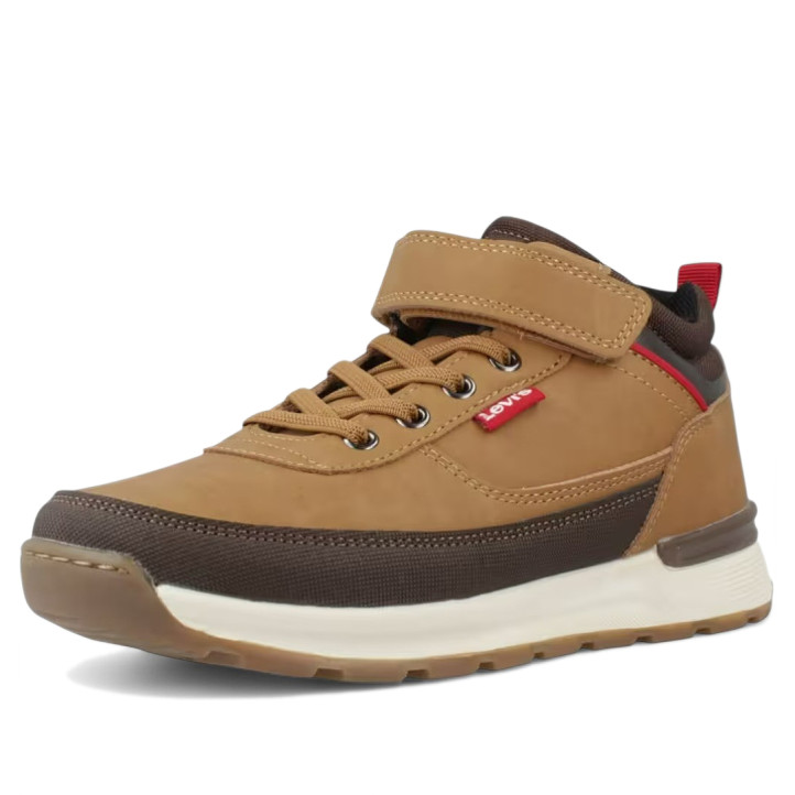 Botines Levi's ascot fresh marrones con velcro y cordón - Querol online