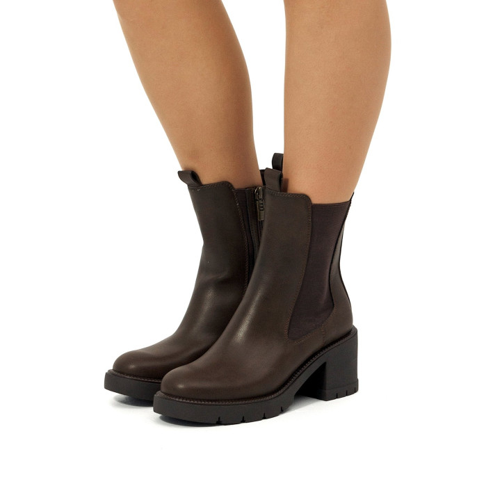 BOTINES DE MUJER MUSTANG PRAGA MARRON 55343 61013 - Querol online