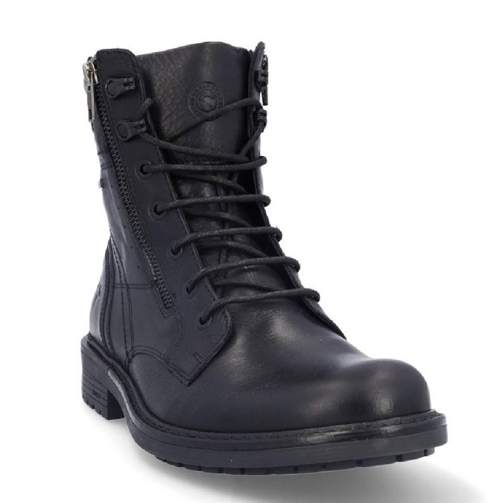 Botins Kangaroos negres amb cordons i cremallera interior i exterior waterproof - Querol online