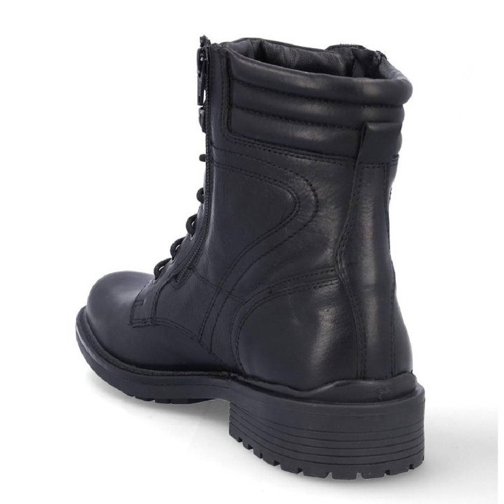 Botins Kangaroos negres amb cordons i cremallera interior i exterior waterproof - Querol online