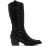 BOTAS COWBOY DE PIEL NEGRO CON CREMALLERA FIONA PORRONET