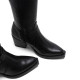 BOTAS COWBOY DE PIEL NEGRO CON CREMALLERA FIONA PORRONET - Querol online