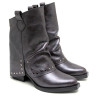 BOTAS DOBLE FAZ DE PIEL MOKA CON TACHUELAS FAITH PORRONET
