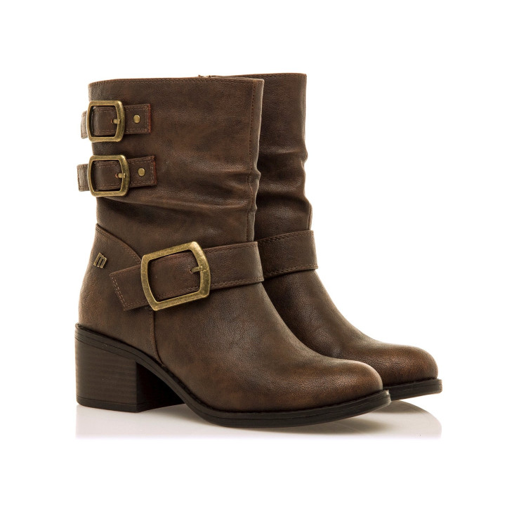 BOTINES DE MUJER MUSTANG PERSEA H MARRON 54664 60997 - Querol online
