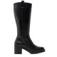 BOTAS DE PIEL CON CREMALLERA NEGRO MAR PORRONET - Querol online