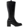 BOTAS DE PIEL CON CREMALLERA NEGRO MAR PORRONET