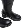 BOTAS DE PIEL CON CREMALLERA NEGRO MAR PORRONET