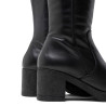 BOTAS DE PIEL CON CREMALLERA NEGRO MAR PORRONET