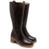 BOTAS DE PIEL CON CREMALLERA MOKA MAR PORRONET