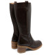 BOTAS DE PIEL CON CREMALLERA MOKA MAR PORRONET - Querol online