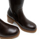 BOTAS DE PIEL CON CREMALLERA MOKA MAR PORRONET - Querol online