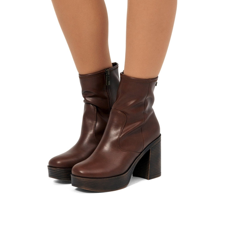 BOTINES DE MUJER MUSTANG NEW 67 MARRON 50531 61392 - Querol online