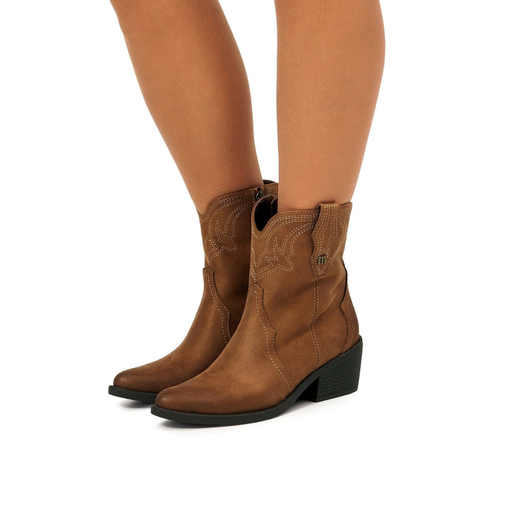 BOTINES DE MUJER MUSTANG TANUBIS MARRON 54910 61404 - Querol online