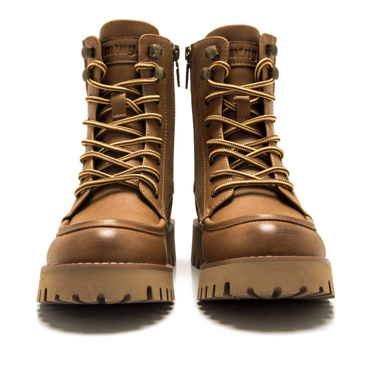 BOTINES DE MUJER MUSTANG LENOX MARRON 53241 60987 - Querol online