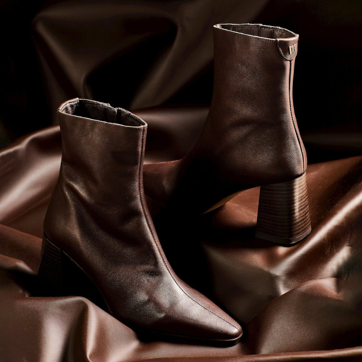 BOTINES DE MUJER MUSTANG MEGHAN MARRON 55474 61436 - Querol online