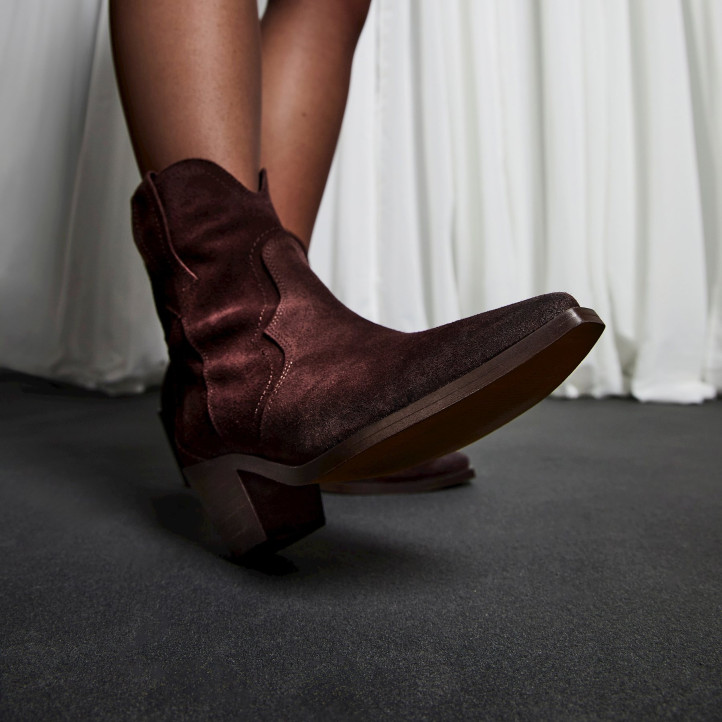 BOTINES DE MUJER MUSTANG DAPHNE MARRON 55302 61414 - Querol online