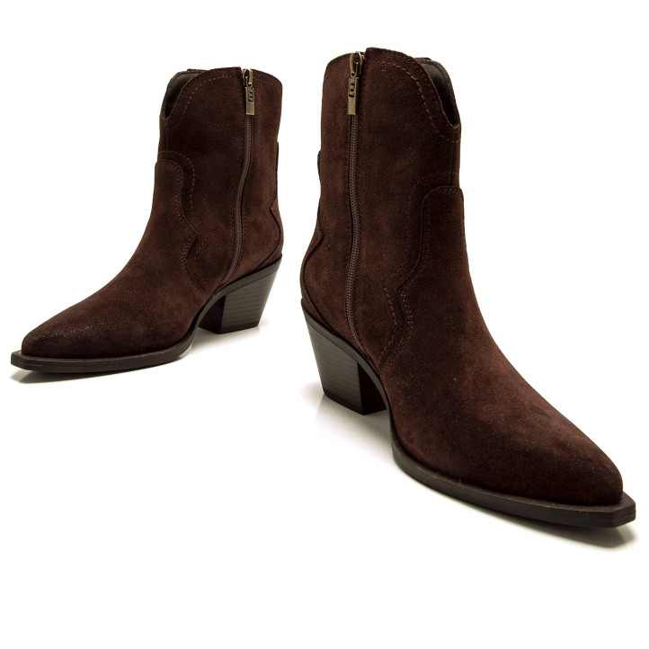 BOTINES DE MUJER MUSTANG DAPHNE MARRON 55302 61414 - Querol online