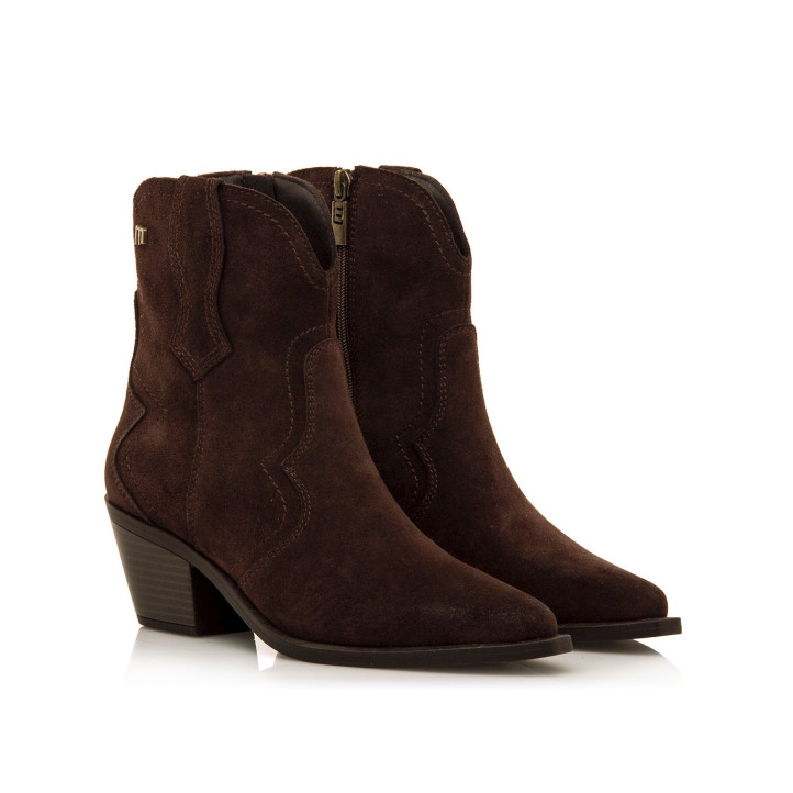BOTINES DE MUJER MUSTANG DAPHNE MARRON 55302 61414 - Querol online