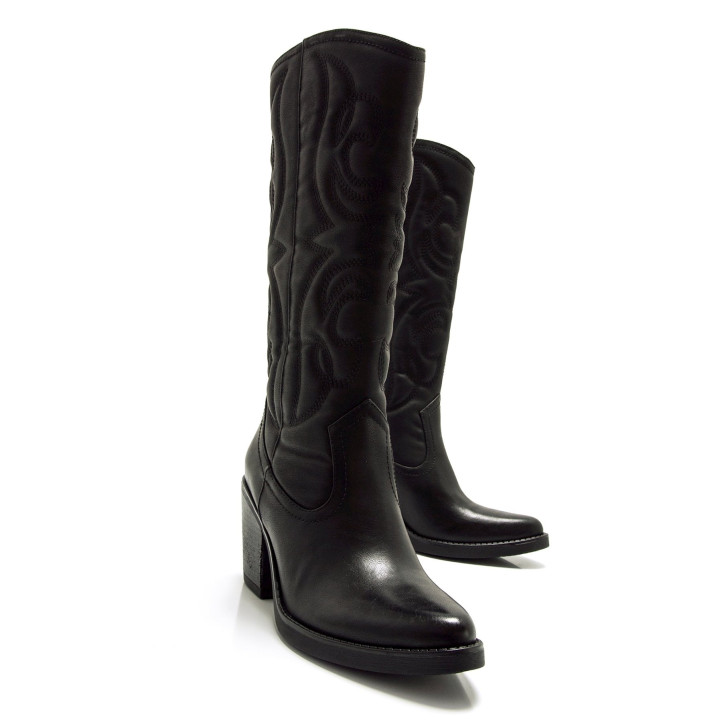 BOTAS DE MUJER MUSTANG TIJUANA NEGRO 54969 61408 - Querol online