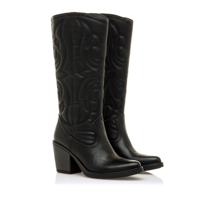 BOTAS DE MUJER MUSTANG TIJUANA NEGRO 54969 61408 - Querol online