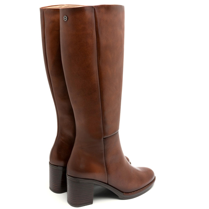 BOTAS DE PIEL DE TACÓN CUERO RITA PORRONET - Querol online