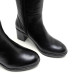BOTAS DE PIEL DE TACÓN NEGRO RITA PORRONET - Querol online
