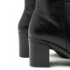 BOTAS DE PIEL DE TACÓN NEGRO RITA PORRONET - Querol online