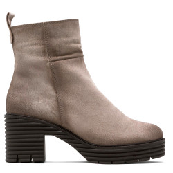 BOTAS DE SERRAJE CON CREMALLERA ARENA MICHELLE PORRONET - Querol online