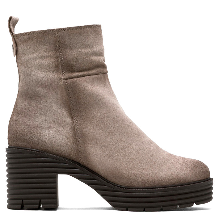 BOTAS DE SERRAJE CON CREMALLERA ARENA MICHELLE PORRONET - Querol online