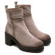 BOTAS DE SERRAJE CON CREMALLERA ARENA MICHELLE PORRONET - Querol online